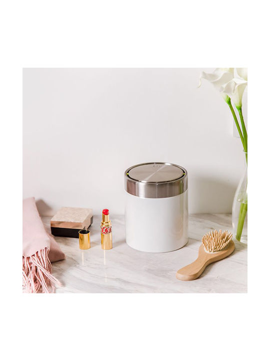 Fandy 1.5 L Table Trash Can Eco 920481 White