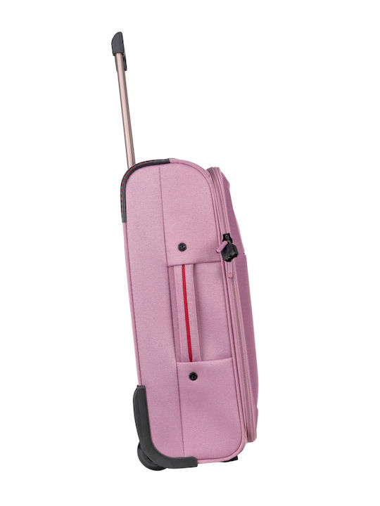 Diplomat Mittlerer The Athens Collection Stoffkoffer Rosa mit 2 Rädern Höhe 64cm