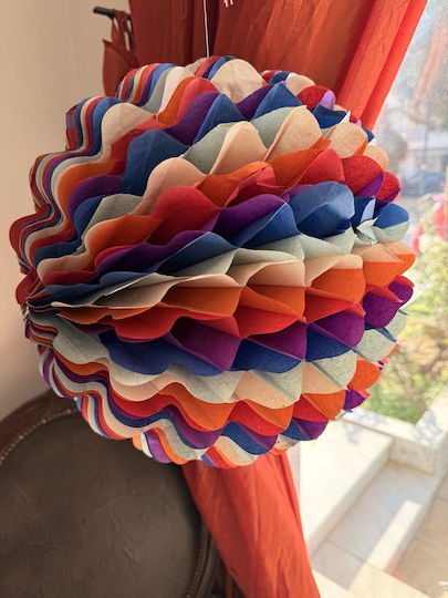Paper Round Hanging Ornament for Party 30cm