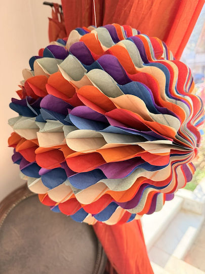 Paper Round Hanging Ornament for Party 30cm
