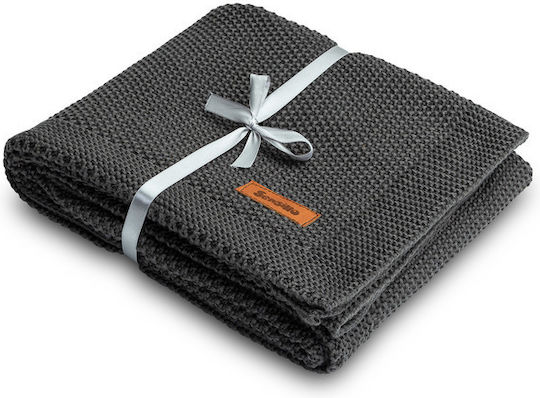 Sensillo Blanket Nursery Swaddling Blankets Knitted Gray 100x80cm