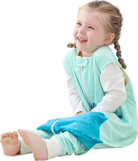 Queen Mother Winter Sleeping Bag with Feet Light Blue