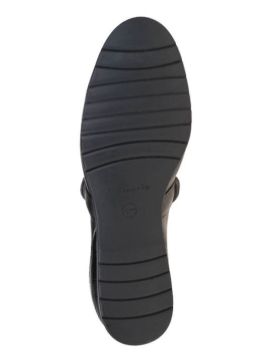 Leather Ballerinas Black