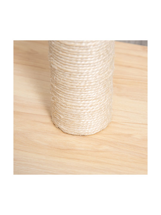 Pawhut Katzen Kratzbaum Pole Beige 6.9x6.9cm