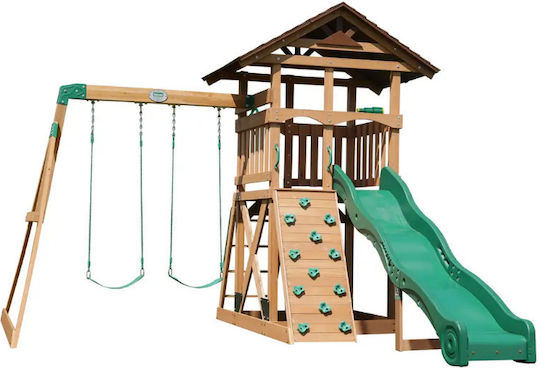 Spielplatzspielzeug & Ausrüstung mit Spielhaus Festung & Kletterfläche M380e 100m Qualitäts Deluxe
