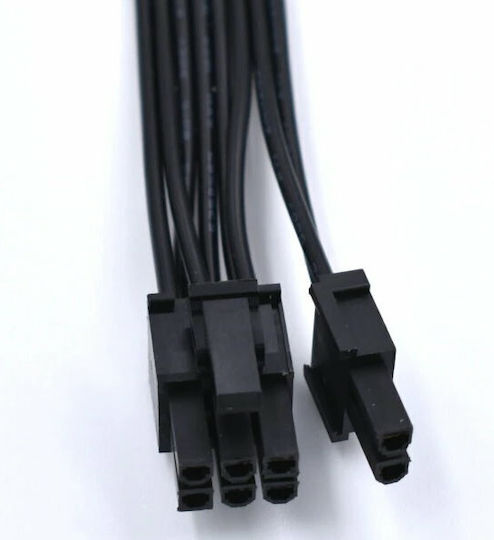 Power Supply Cable 8 6+2 Pin PCI Express Video Card Dual Molex 4pin 18AWG 20cm Black OEM