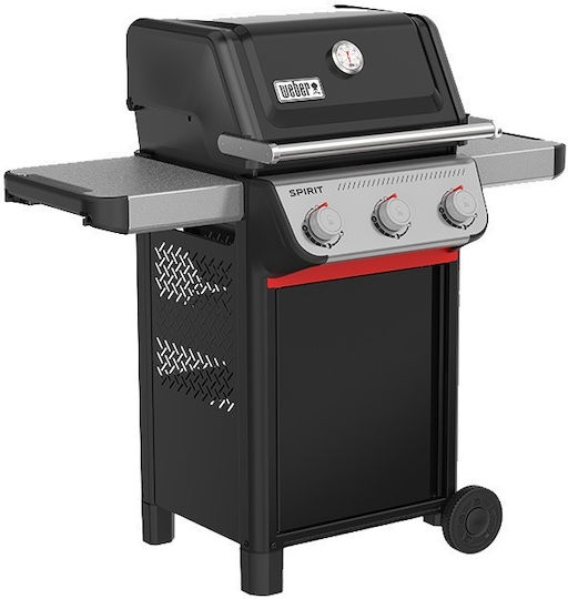 Weber Spirit E-310 GBS Ψησταριά Υγραερίου Μαντεμένιας Σχάρας 54x45εκ. με 3 Εστίες 7kW