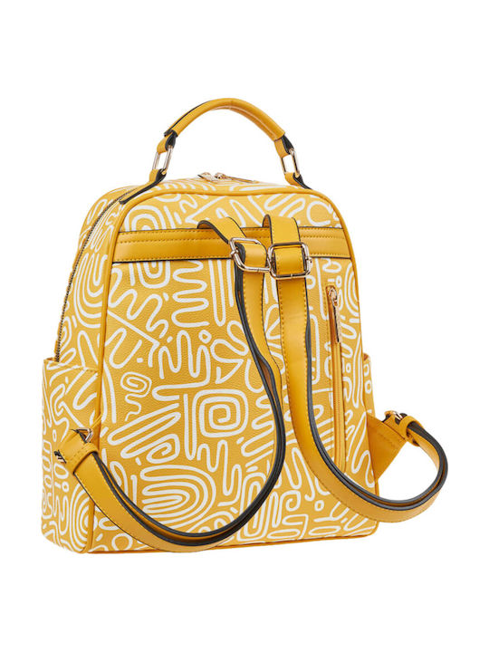 Damentasche Rucksack Gelb