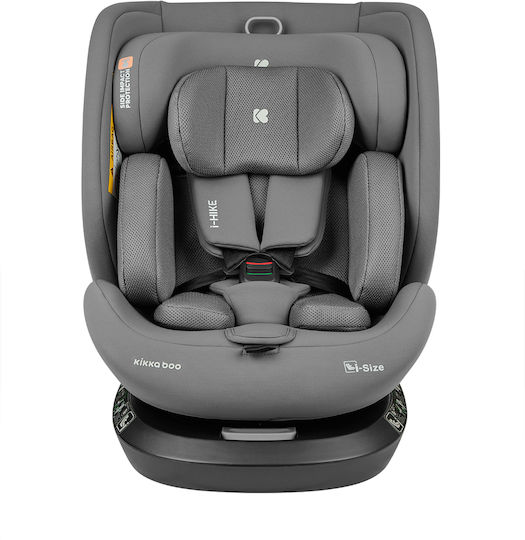 Kikka Boo i-Hike Baby Car Seat i-Size with Isofix Light Grey