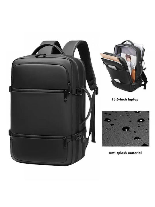 Rucsac Laptop 15.6 Inch Minglu 20-39l Port Usb Impermeabil Anti-furt Rezistent la Stropire Dimensiuni 310 X 130 X 440 Mm Negru