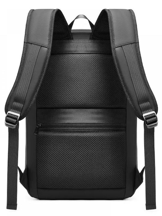 15,6 Zoll Laptop Rucksack Minglu 20l USB-Anschluss Wasserdicht Unisex TSA-Schloss Hartschale Schlank Schwarz