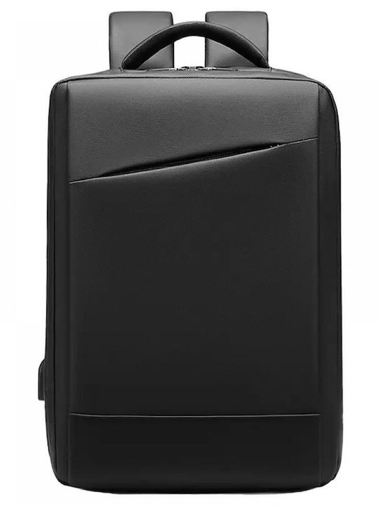 Rucsac pentru laptop de 15,6 inch Minglu Capacitate 20-39l Port USB Impermeabil Anti-furt Unisex Dimensiuni 300 X 130 X 430 Mm Negru
