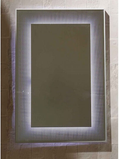 Интер Керамик Icl 1793 Огледало за баня с LED осветление, сензорен екран, часовник, индикатор за температура, анти-мъгла система