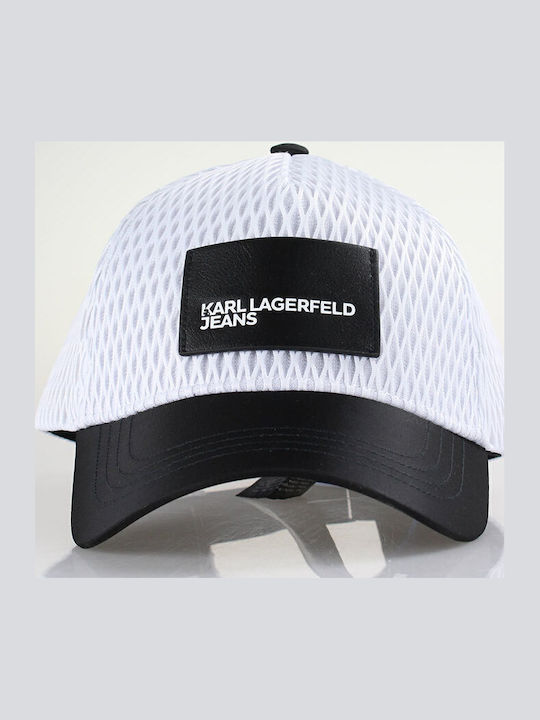 Дънкова шапка с козирка Karl Lagerfeld с цветни блокове A2w33043100