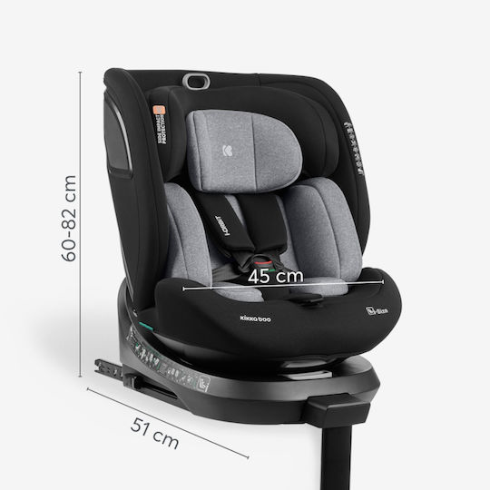 Kikka Boo i-Orbit Baby Car Seat i-Size with Isofix Dark Grey