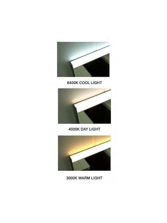 Inter Ceramic Lusita Icl 1499 Mirror Bathroom Led Lighting Touch Screen Changeable Colors