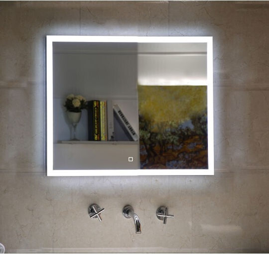 Oglindă Baie Inter Ceramic Zara Icl 1498 cu Iluminare LED Ecran Tactil Încălzitor