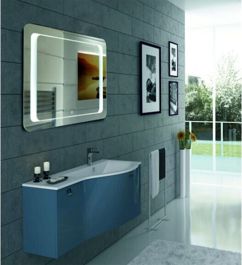 Oglindă Inter Ceramic Icl 1593-75 pentru baie cu iluminare LED, ecran tactil, sistem anti-aburire și încălzire