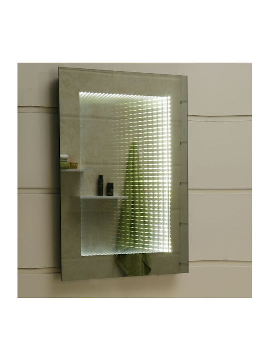 Oglindă Nouă Inter Ceramic Daria Icl 1718 cu Iluminare LED pentru Baie și Ecran Tactil