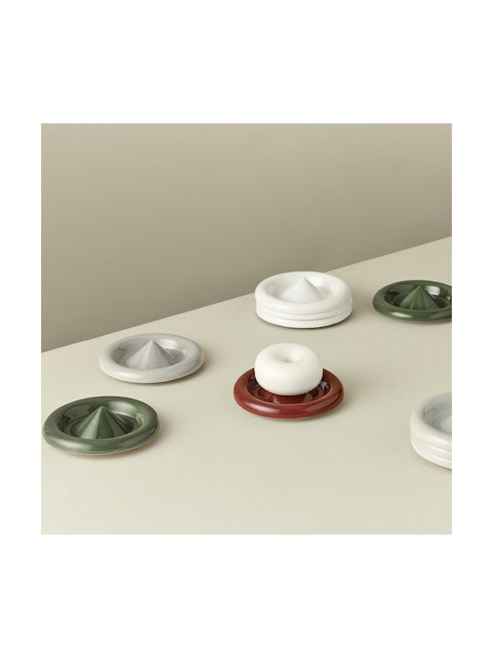 Ceramic Soap Dish Kinfill Ø13 Cm Green