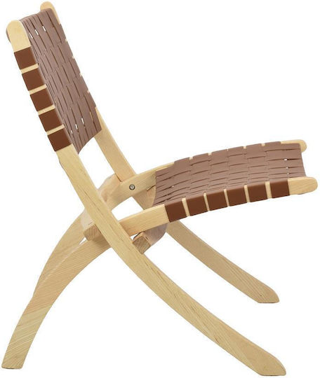 Camel Sessel aus echtem Leder Camel 78x66x71cm