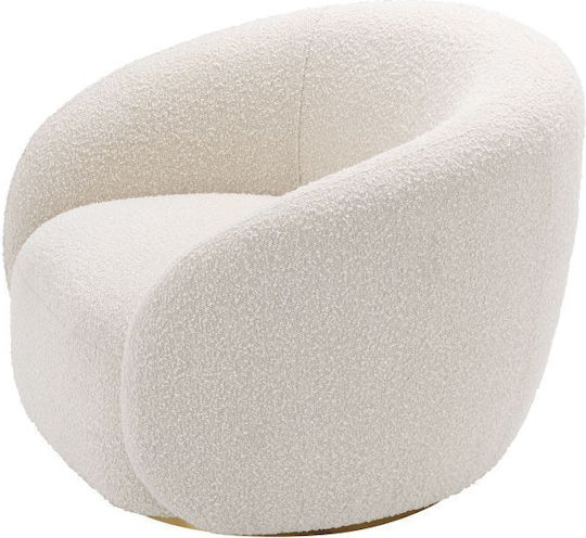 Brice Sessel White / Gold 96x85x72cm