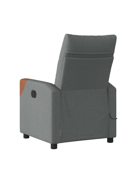 Dunkel Relaxsessel Friseurwaschbecken mit Fußhocker Dark Grey 50x54x100cm