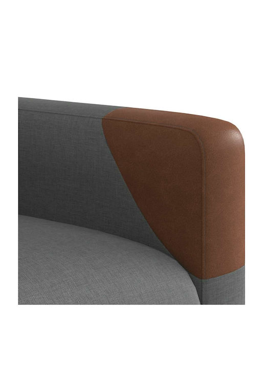 Dunkel Relaxsessel Friseurwaschbecken mit Fußhocker Dark Grey 50x54x100cm