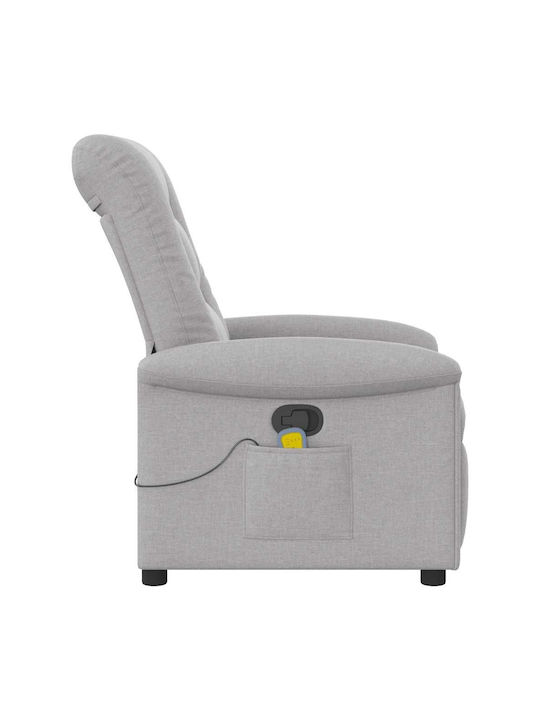 Relax Armchair Massage Cloud Grey 77x91.5x96cm