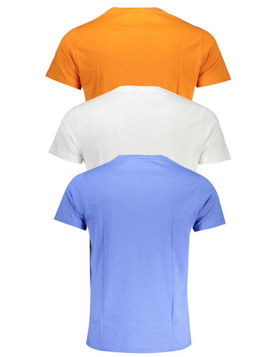 K-Way Men's Undershirts Short-sleeved White 3Pack