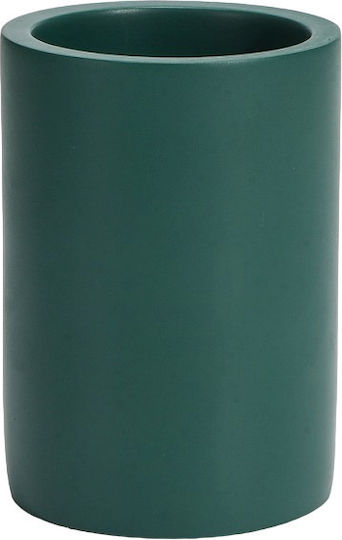 Inter Ceramic Emerald Bathroom Accessory Set Icca 556 Dg Holder Cup Soap Dispenser Box Freestanding Polyresin 23x20x18cm Matte Emerald 4 Pieces