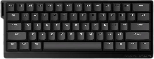 Madlions Professional MAD 60 HE RGB - 1K Gaming Mechanical Keyboard 60% with Magnetic switches and RGB lighting (English US)