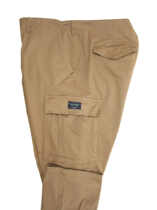 Double Trousers Cargo Tabac Brown