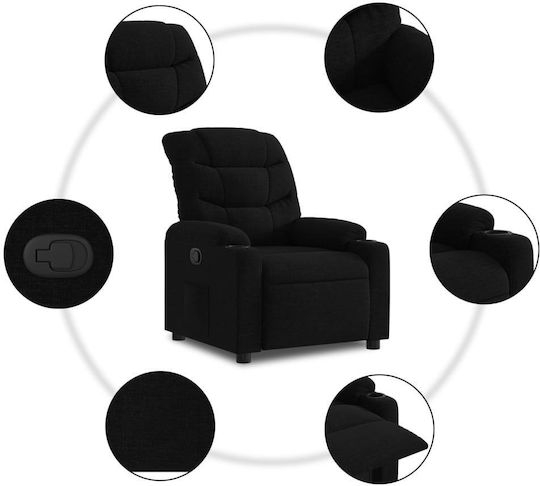 Фотьойл Relax С поставка за крака Dark 75.5x93x99.5см