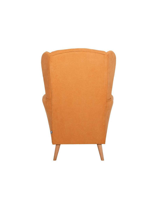 Classic Ohrensessel Gelb 80x80x114cm