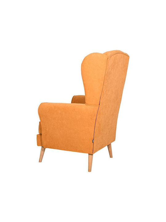 Classic Ohrensessel Gelb 80x80x114cm