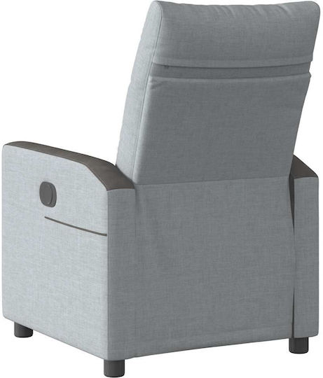 Relaxsessel mit Fußhocker Light Grey 50x54x100cm
