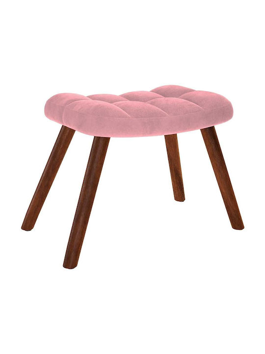 Rocking Armchair with Footstool Pink 61x78x98cm