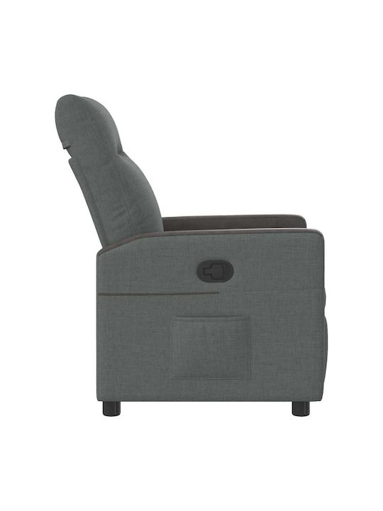 Relax Armchair with Footstool Dark Gray 50x54x100cm