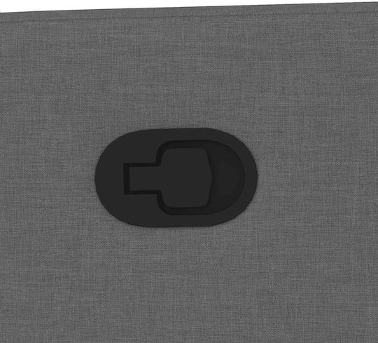 Dunkel Relaxsessel mit Fußhocker Dark Grey 50x54x100cm