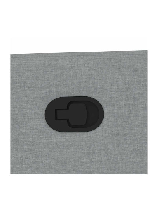 Relax Armchair with Footstool Light Grey 50x54x100cm