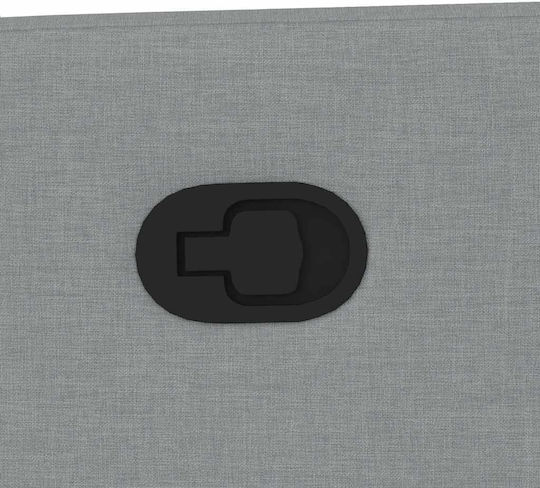 Relaxsessel mit Fußhocker Light Grey 50x54x100cm