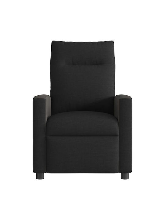 Relax Armchair with Footstool Black 50x54x100cm