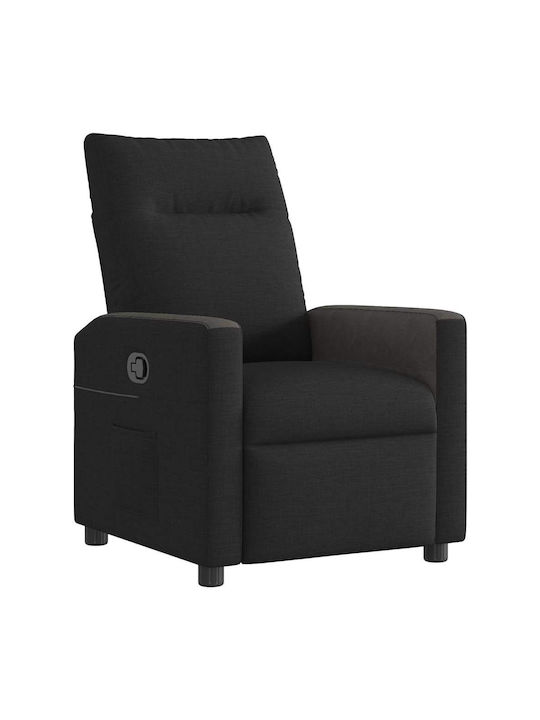 Relax Armchair with Footstool Black 50x54x100cm
