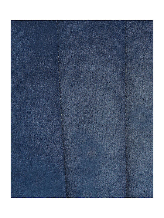 Πολυθρόνα Κουνιστή Βελούδινη Blue 40x40x82cm