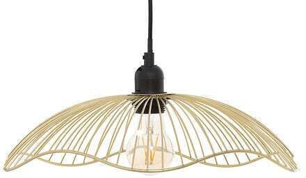 Atmosphera Galt Deckenleuchte Gold Raster 34x34cm
