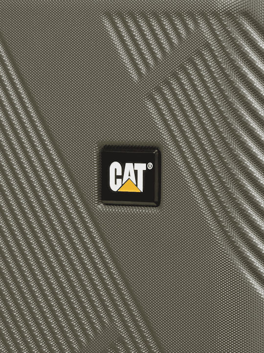 CAT Peoria Cabin Travel Suitcase Hard Haki with 4 Wheels Height 54cm 84810-551