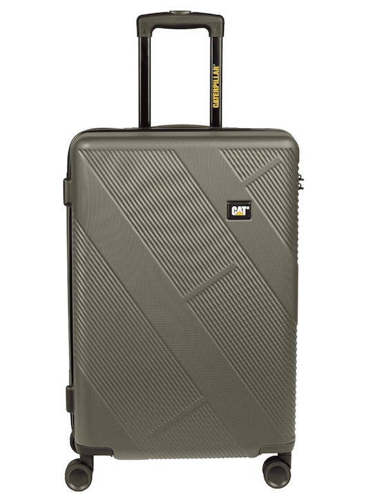 CAT Peoria Cabin Travel Suitcase Hard Haki with 4 Wheels Height 54cm 84810-551