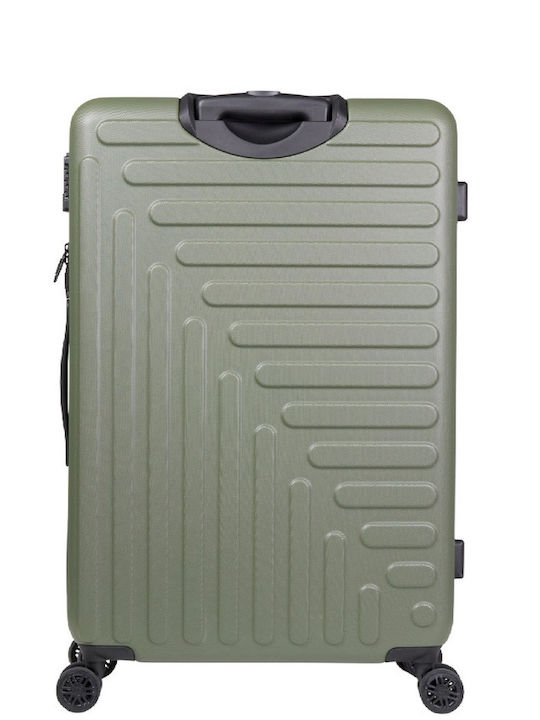 CAT Rockford Cabin Hard Khaki Suitcase with 4 Wheels Height 55cm