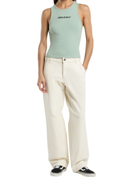Women's Sleeveless Cotton Blouse Green